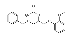 1-benzyloxy-2-carbamoyloxy-3-(2-methoxy-phenoxy)-propane结构式
