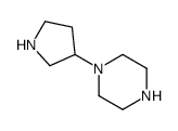 1-(吡咯烷-3-基)哌嗪结构式