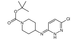 1-BOC-4-[(6-氯-3-哒嗪基)氨基]哌啶结构式
