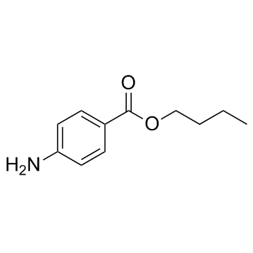 4-氨基苯甲酸丁酯结构式