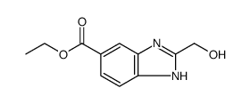 1H-Benzimidazole-6-carboxylic acid, 2-(hydroxymethyl)-, ethyl ester Structure
