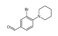 Benzaldehyde, 3-bromo-4-(1-piperidinyl)-结构式