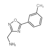 [5-(3-Methylphenyl)-1,2,4-oxadiazol-3-yl]-methylamine Structure