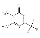 2,3-二氨基-6-三氟甲基-4(3H-)-嘧啶酮结构式