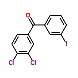 (3,4-Dichlorophenyl)(3-iodophenyl)methanone Structure