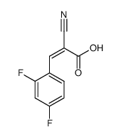 α-cyano-2,4-difluorocinnamic acid Structure