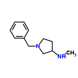 1-苄基-3-(甲氨基)吡咯烷结构式