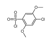 4-氯-2,5-二甲氧基苯磺酰氯结构式