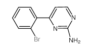 4-(2-溴苯基)-2-氨基嘧啶结构式