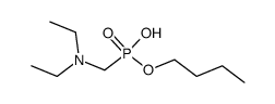 N,N-Diaethyl-aminomethyl-phosphonsaeure-monobutylester Structure