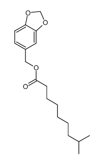 piperonyl 8-methylnonanoate Structure