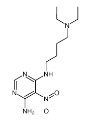 N4-(4-diethylamino-butyl)-5-nitro-pyrimidine-4,6-diyldiamine Structure