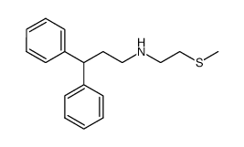 N-(2-(methylthio)ethyl)-3,3-diphenylpropan-1-amine结构式