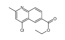 4-氯-2-甲基喹啉-6-羧酸乙酯结构式