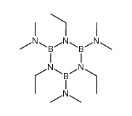 B-Tris-dimethylamino-N-triethyl-borazol结构式