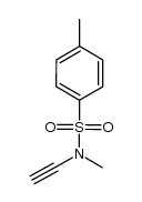 N-乙炔基-N,4-二甲基苯磺酰胺结构式