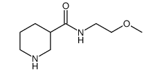 N-(2-methoxyethyl)piperidine-3-carboxamide Structure