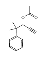 4-methyl-4-phenylpent-1-yn-3-yl acetate结构式