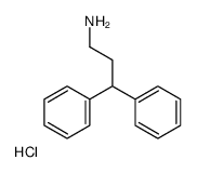 3,3-diphenylpropan-1-amine,hydrochloride结构式