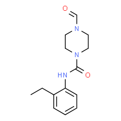 N-(2-ETHYLPHENYL)(4-FORMYLPIPERAZINYL)FORMAMIDE结构式