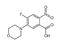4-氟-5-(4-吗啉)-2-硝基苯甲酸结构式