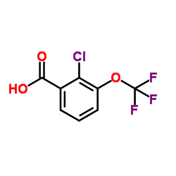 2-Chloro-3-(trifluoromethoxy)benzoic acid结构式
