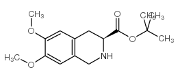 (S)-6,7-二甲氧基-1,2,3,4-四氢-3-异喹啉羧基酸叔丁酯结构式