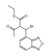 ethyl 2-(benzo[c][1,2,5]oxadiazol-4-ylbromomethyl)-3-oxobutanoate结构式