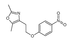 2,5-dimethyl-4-[2-(4-nitrophenoxy)ethyl]-1,3-oxazole Structure