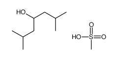 2,6-dimethylheptan-4-ol,methanesulfonic acid Structure