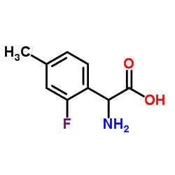 2-FLUORO-4-METHYL-DL-PHENYLGLYCINE Structure