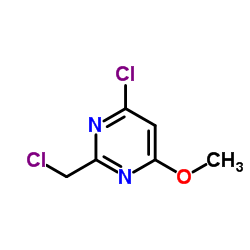 4-Chloro-2-(chloromethyl)-6-methoxypyrimidine Structure