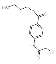4-[(氯乙酰基)氨基]苯甲酸丁酯结构式
