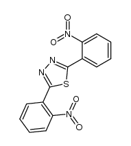 2,5-bis-(2-nitro-phenyl)-[1,3,4]thiadiazole结构式