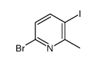6-溴-3-碘-2-甲基吡啶结构式