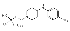 4-(4-amino-phenylamino)- piperidine-1-carboxylic acid tert-butyl ester结构式