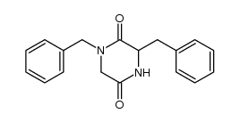 1-benzyl-3-(R)-benzyl piperazine-2,5-dione Structure