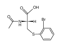 S-(2-bromophenyl)mercapturic acid结构式