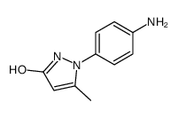 1-(4-氨基苯基)-5-甲基-1H-吡唑-3(2H)-酮结构式