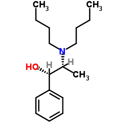 (1S,2R)-2-二丁氨基-1-苯基-1-丙醇结构式