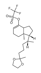 De-A,B-25,25-(ethylenedioxy)-27-norcholest-8-en-8-yl trifluoromethanesulphonate Structure
