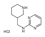 Piperidin-3-ylmethyl-pyrimidin-2-yl-amine hydrochloride Structure