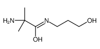 2-amino-N-(3-hydroxypropyl)-2-methylpropanamide结构式