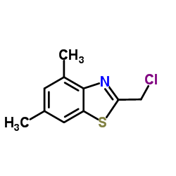 2-氯甲基-4,6-二甲基苯并噻唑结构式