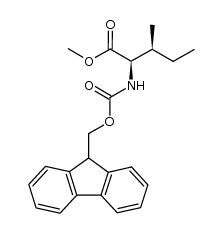 N-(9-Fluorenylmethoxycarbonyl)-D-alloisoleucine methyl ester结构式
