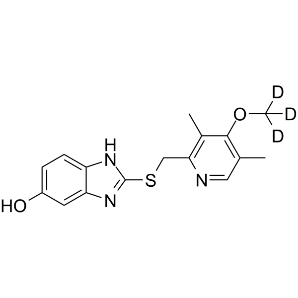 5-O-Desmethyl Omeprazole sulfide-d3 Structure