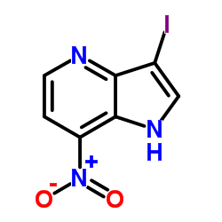 3-Iodo-7-nitro-1H-pyrrolo[3,2-b]pyridine Structure