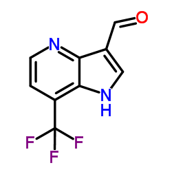 7-(Trifluoromethyl)-4-azaindole-3-carboxaldehyde structure
