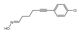 6-(4-chlorophenyl)hex-5-ynal oxime结构式