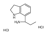 (1S)-1-(2,3-dihydro-1H-indol-7-yl)propan-1-amine,dihydrochloride Structure